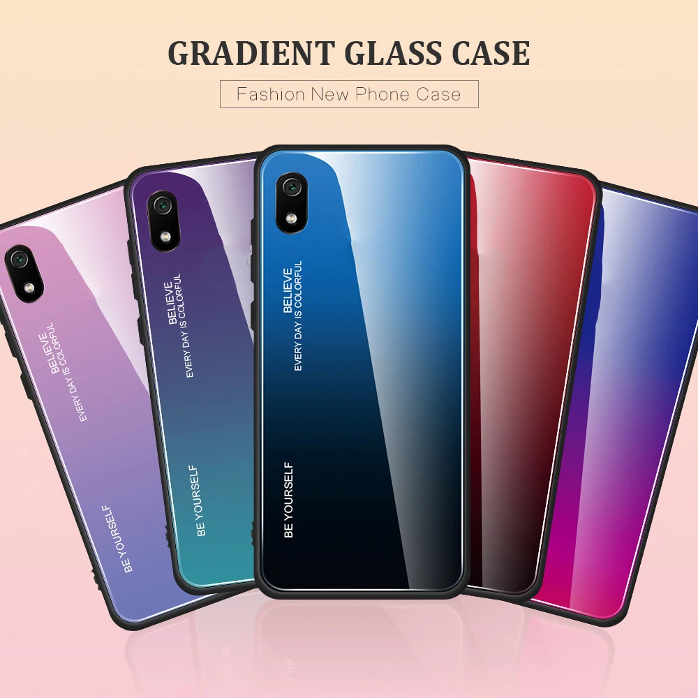 Жесткий Чехол для спортивной камеры Xiao mi Red mi 7A чехол закаленное Стекло полностью защищающий чехол мягкий тпт армированный чехол для телефона из поликарбоната и чехол для телефона на mi 9T Red mi k20 Pro 6A 7 A
