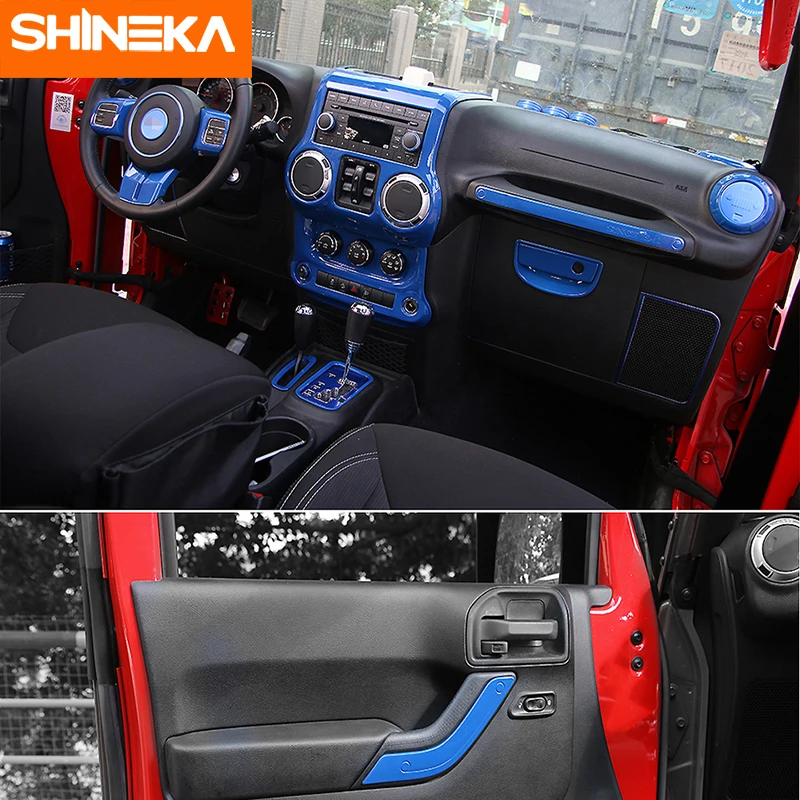 Молдинги для салона автомобиля SHINEKA 2 двери 10 шт. обшивка рулевого колеса