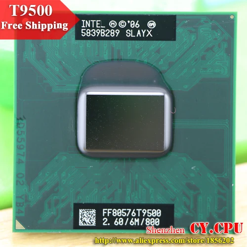 Бесплатная доставка процессор intel Core 2 Duo T9500 CPU 6M кэш/2 6 ГГц/800/двухъядерный 479 для