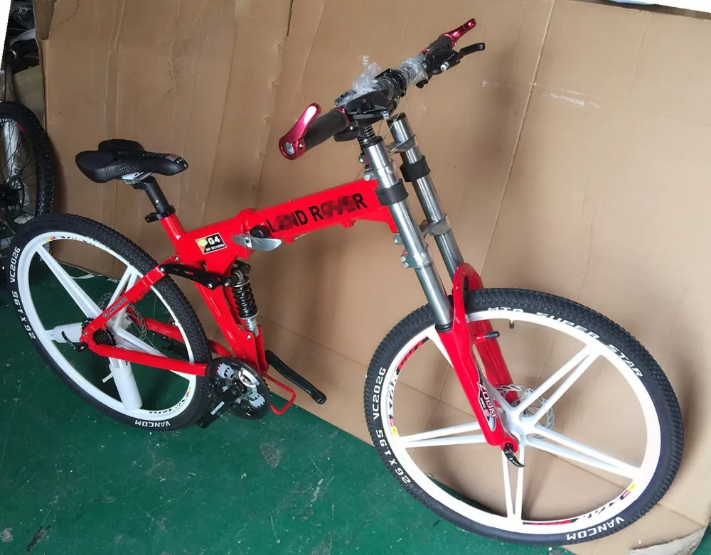 Двойной плечо кросс-колеса складной горный велосипед 21-скорость дважды дисковый