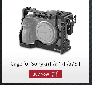 SmallRig A7II A7ii камера клетка набор аксессуаров для sony A7 II/A7R II/A7S II клетка+ ручка+ опорная пластина+ HDMI зажим-2150
