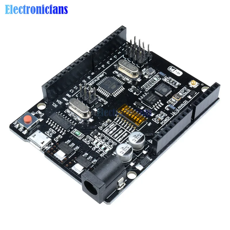 Конвертер для NodeMCU WeMos ESP8266 UNO Wi Fi R3 ATmega328P 32 Мб памяти USB TTL CH340G CH340 совместим с Arduino