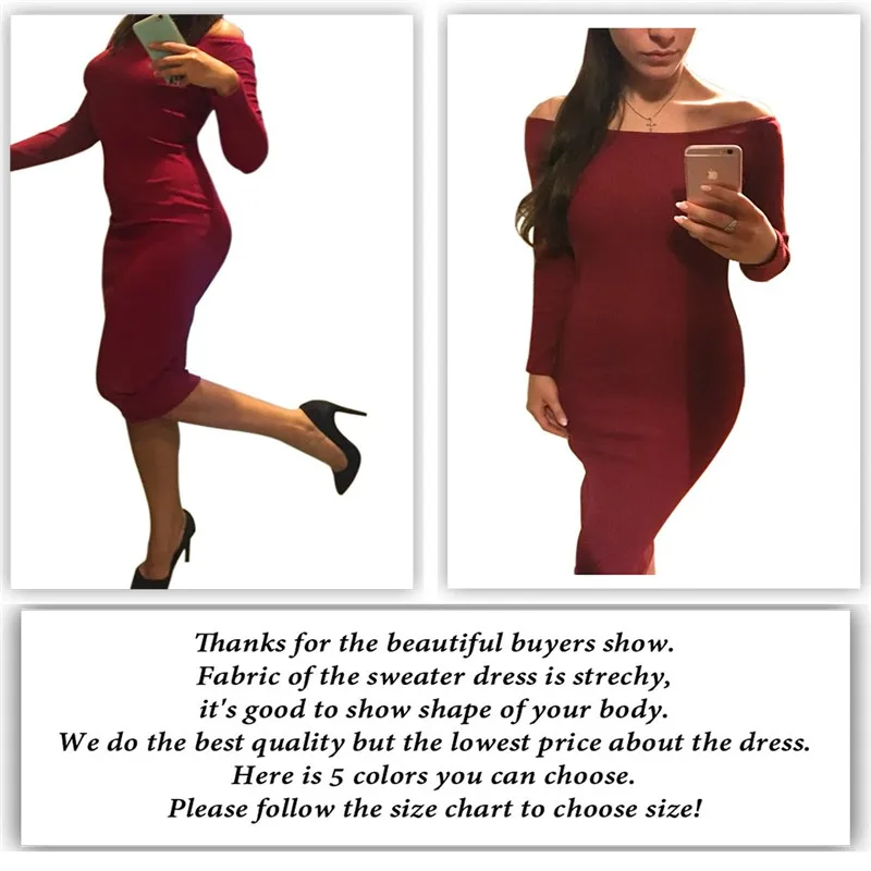 Модная одежда с длинными рукавами открытыми плечами Slash шеи сексуальная клуб