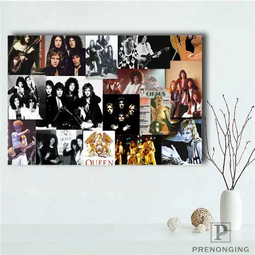 Rectangle Poster Изготовленный На Заказ queen band(2)@ Печатный постер тканевый настенное искусство картины для декора гостиной#18-12-05-2-74 - Цвет: Rectangle Poster