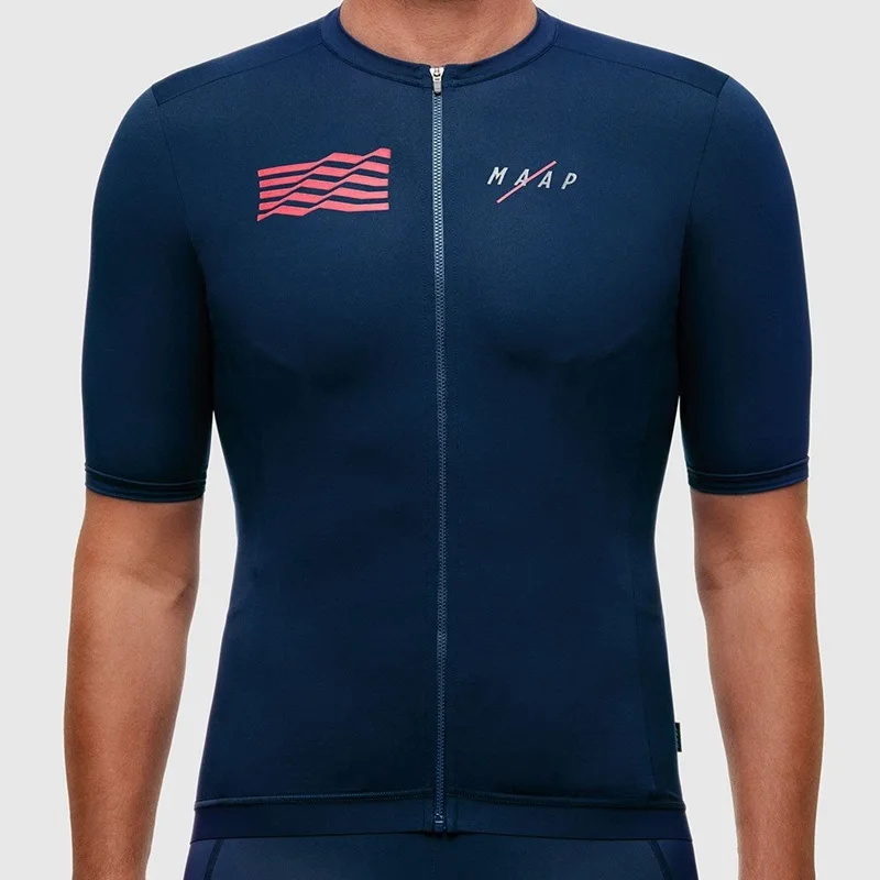 11 MAAP new arrival simple ventilation thin Cycling Jerseys Summer bike riding clothing tops quick dry camisetas de ciclismo - Цвет: 11