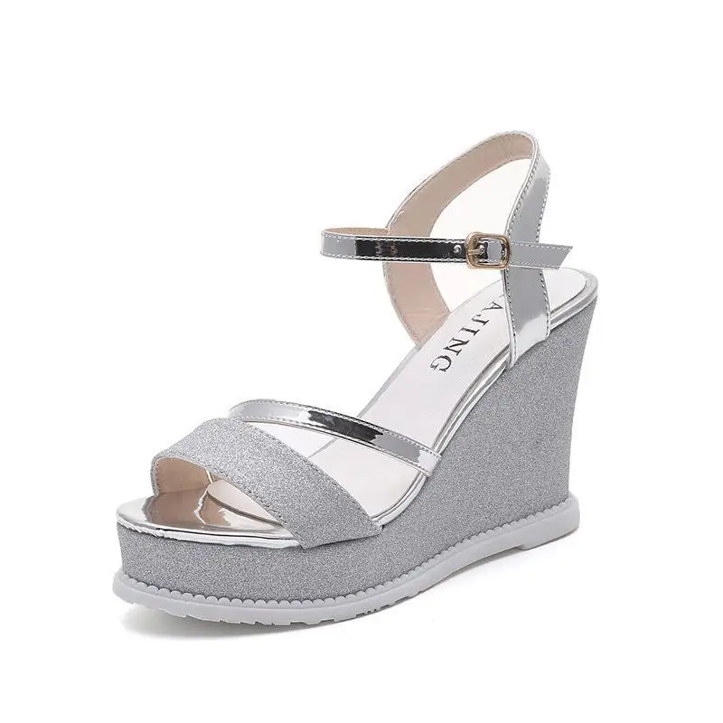 Новый летний склон с водонепроницаемая Платформа Толстая подошва