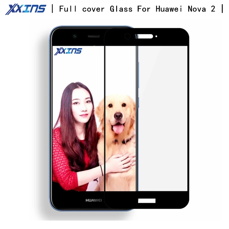Полный Экран covere протектор Стекло для Huawei Nova 2 ультратонкий высокой четкости