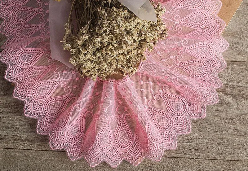 5 ярдов/партия кружевная тесьма из органзы с вышивкой | Дом и сад