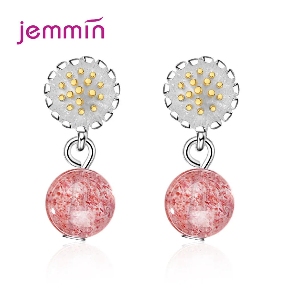 

Хит продаж романтичные серьги ювелирные изделия с кристально чистым розовым камнем для женщин ювелирные изделия с серебром аксессуары для ...