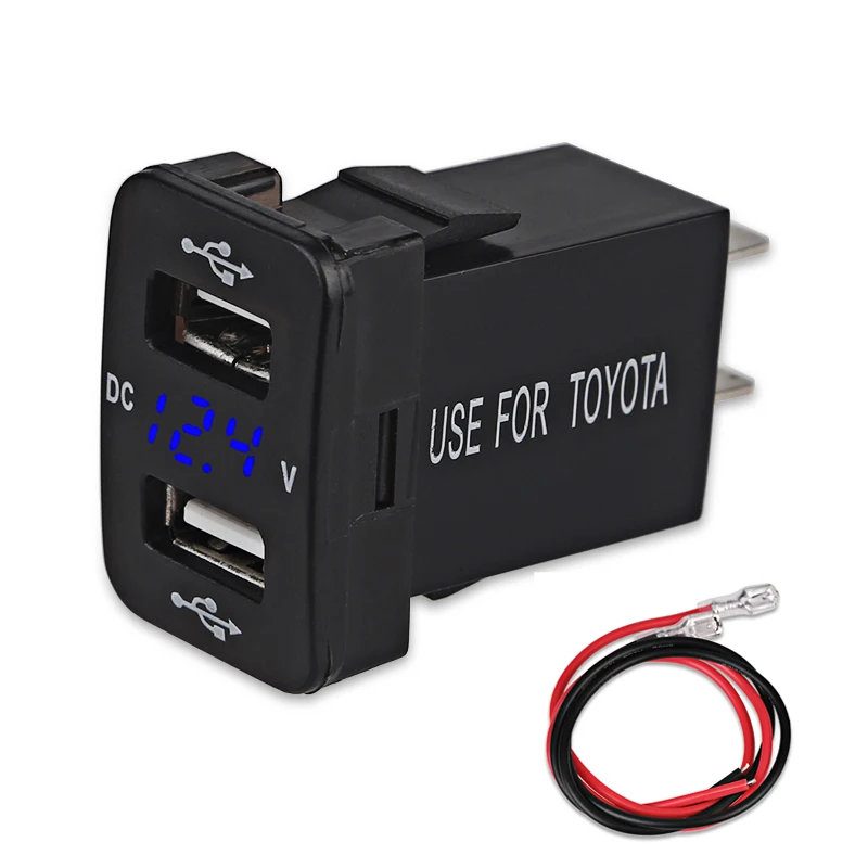 Автомобильное зарядное устройство с светодиодный USB портами 5 В а 1 шт.|Кабели