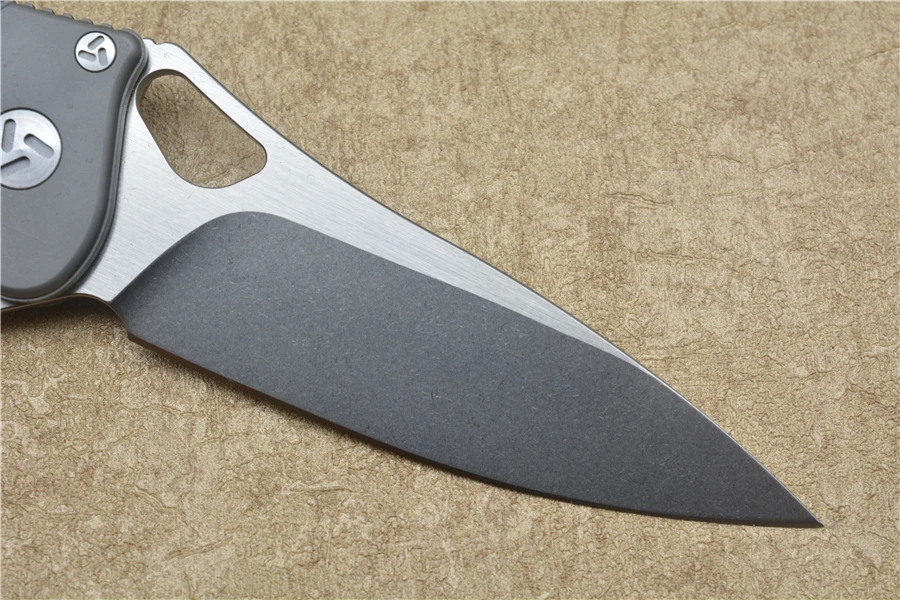 Maker3 дизайн листать складные ножи подшипник S35VN лезвие TC4 titanium ручка на открытом воздухе кемпинга Многоцелевой Охотничий EDC