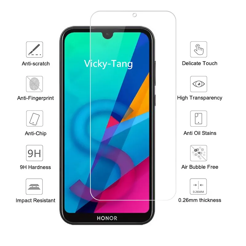 Защитное стекло на Honor 8 s Закаленное для huawei honer honor8s s8 glas Защитная пленка экрана