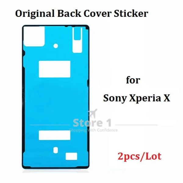 Оригинальная Задняя стеклянная крышка для Sony Xperia X 2 шт./лот клейкая наклейка