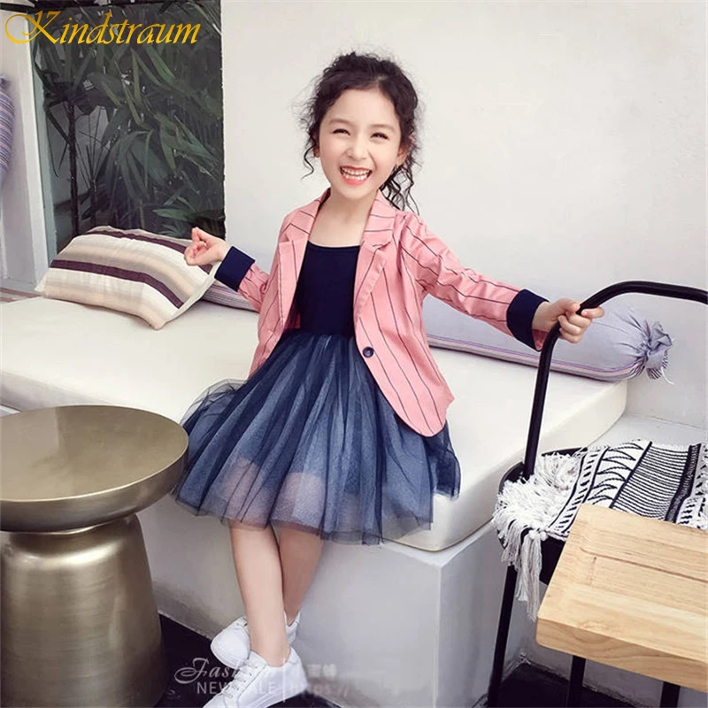 Новинка 2019 модное весенне летнее и осеннее платье принцессы костюм блейзер для