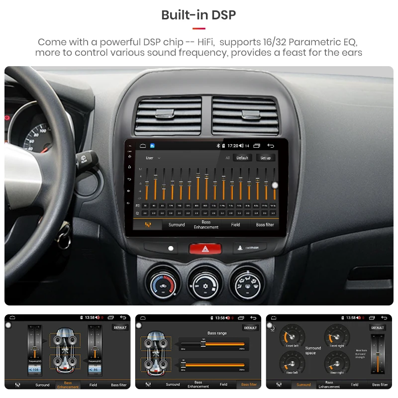 Junsun 4G + 64G CarPlay DSP Android 8 1 автомобильный Радио Мультимедиа Стерео Аудио плеер gps 2 Din