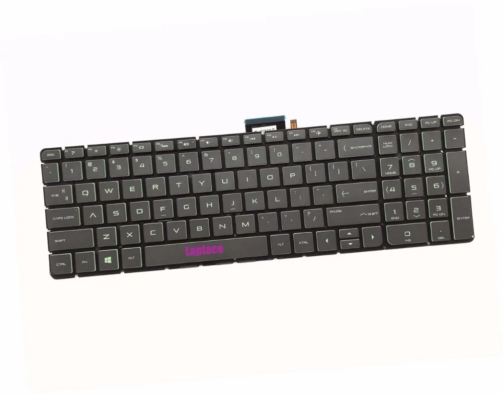 Клавиатура с зеленой подсветкой для HP Pavilion игровая клавиатура 15t ak000 15 ak035tx ak049tx