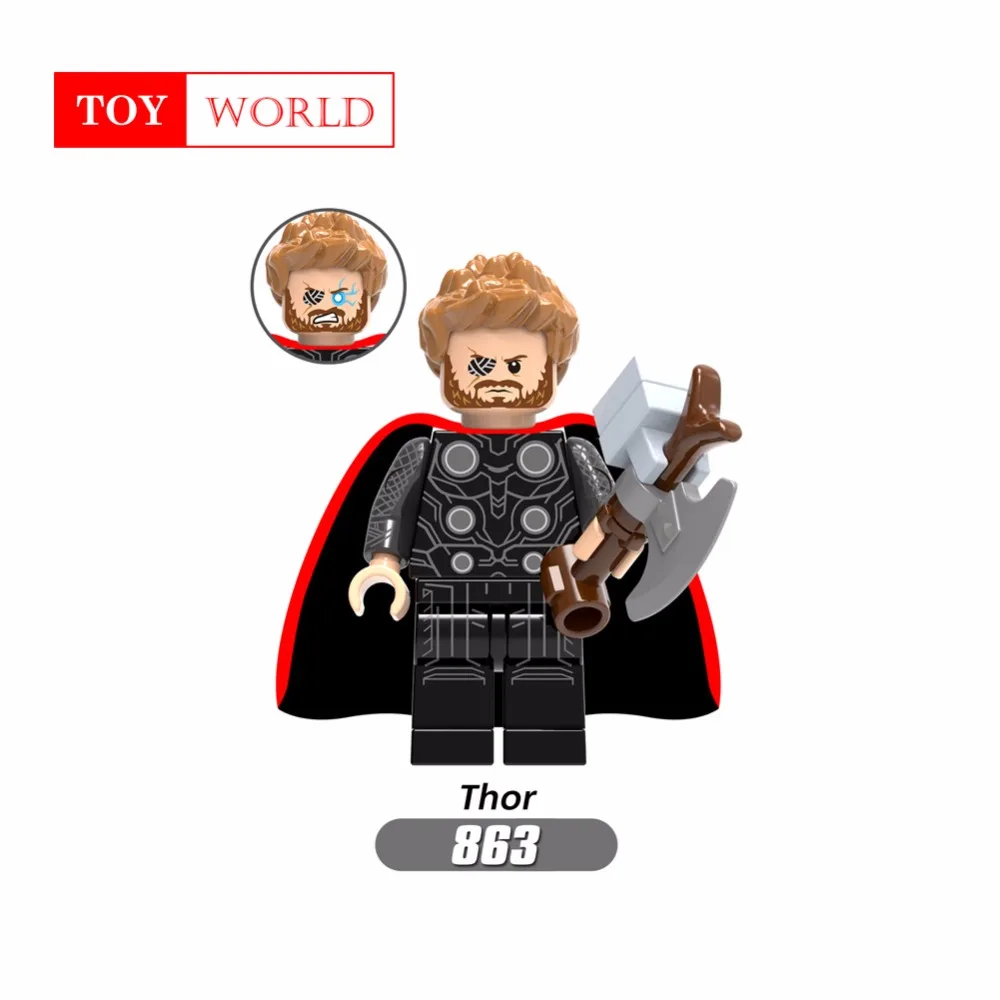 Legoings Бесконечность войны танос Marvel Супер Герои стражи Галактики паук Железный