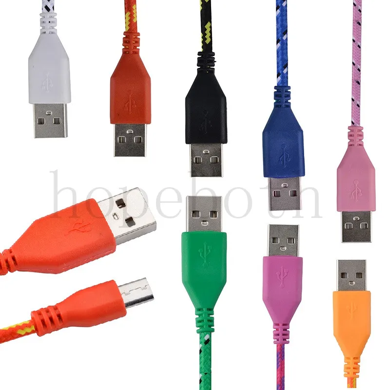 USB кабель в нейлоновой оплетке для iPhone 7 8 pin Зарядные кабели 1 м 2 3 шнур зарядного