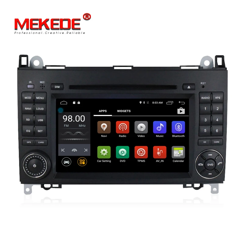 2din Android 7 1 четырехъядерный автомобильный DVD для Benz Sprinter W169 W245 W906 Viano Vito W639 B200 с wifi gps