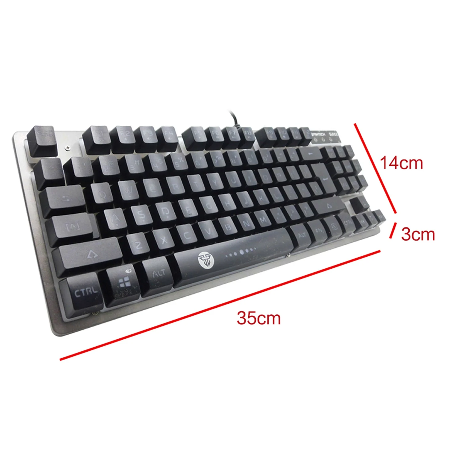 Fantech K611 игровая клавиатура Usb Проводная клавиатура компьютерная Офисная Клавиатура Rgb с подсветкой анти-призрак 87 клавиш для компьютера ноутбука Ga