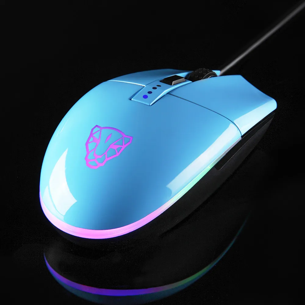 MOTOSPEED крутая игровая мышь Motospeed V50 4000 точек/дюйм 6 кнопок дышащая светодиодная