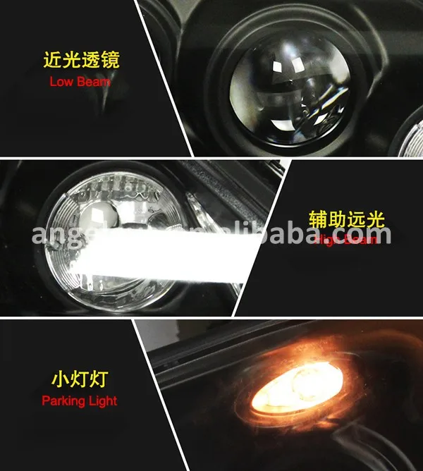 2004-2009 год для Lexus RX330 Herrier светодиодная… Kluger Ангельские глазки фар Черный Корпус SN
