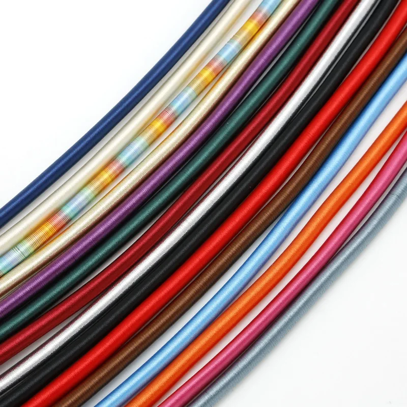 3 рулона/Лот 45 см 8 мм круглый шнур для украшений сделай сам снаружи и резиновый