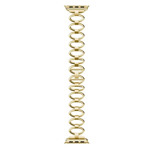 gold Ремешок из нержавеющей стали для Apple Watch band 44 мм 42 мм 38 мм 40 мм iwatch series 5 4 3 2 1 браслет на запястье металлический ремешок для часов - Цвет ремешка: gold