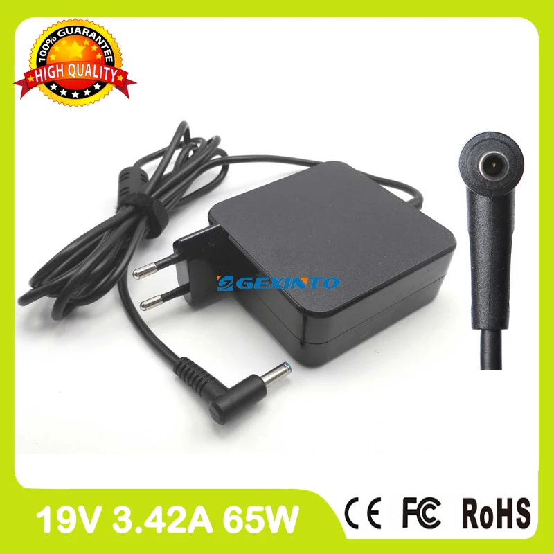 

Адаптер переменного тока 19V 3.42A 65W зарядное устройство для ноутбука Asus PE454UQ PE554NV PE554UA PE554UV Pro301LA Pro401LA Pro401LAC Pro434UA EU Plug