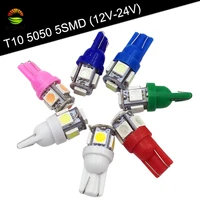 ysy 1pcs 12v 24v t10 5smd 5050 led car light w5w 194 168 smd truck suv license plate sourcing wedge clearance bulb source