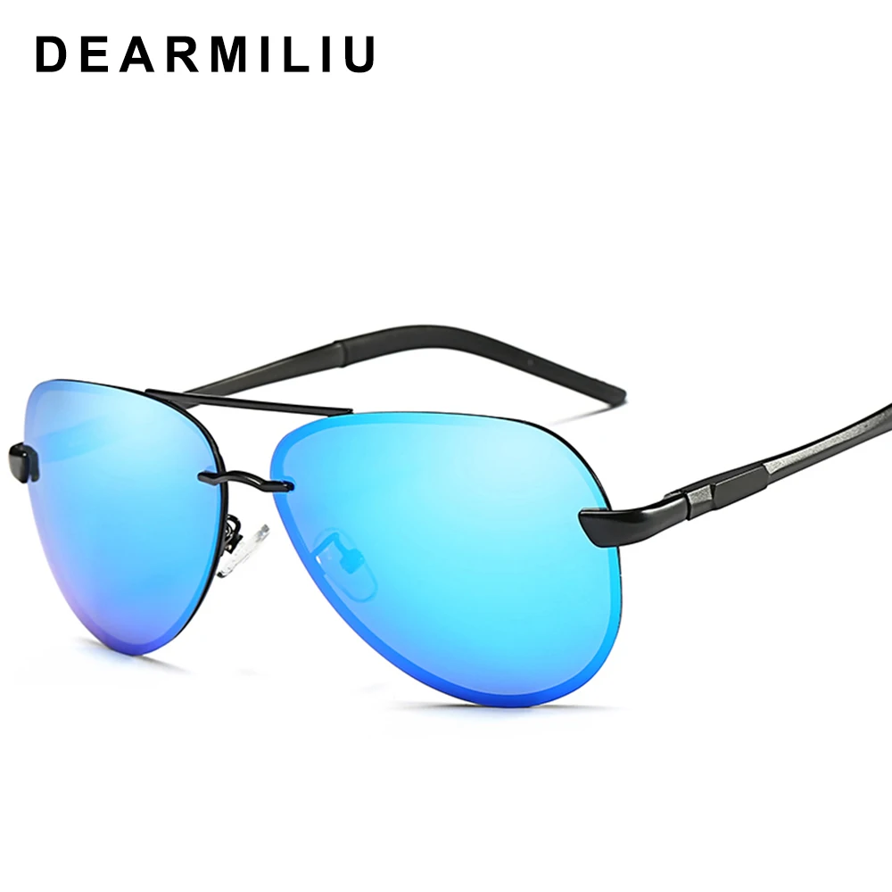 Мужские и женские очки от солнца DEARMILIU винтажные поляризационные зеркальные из