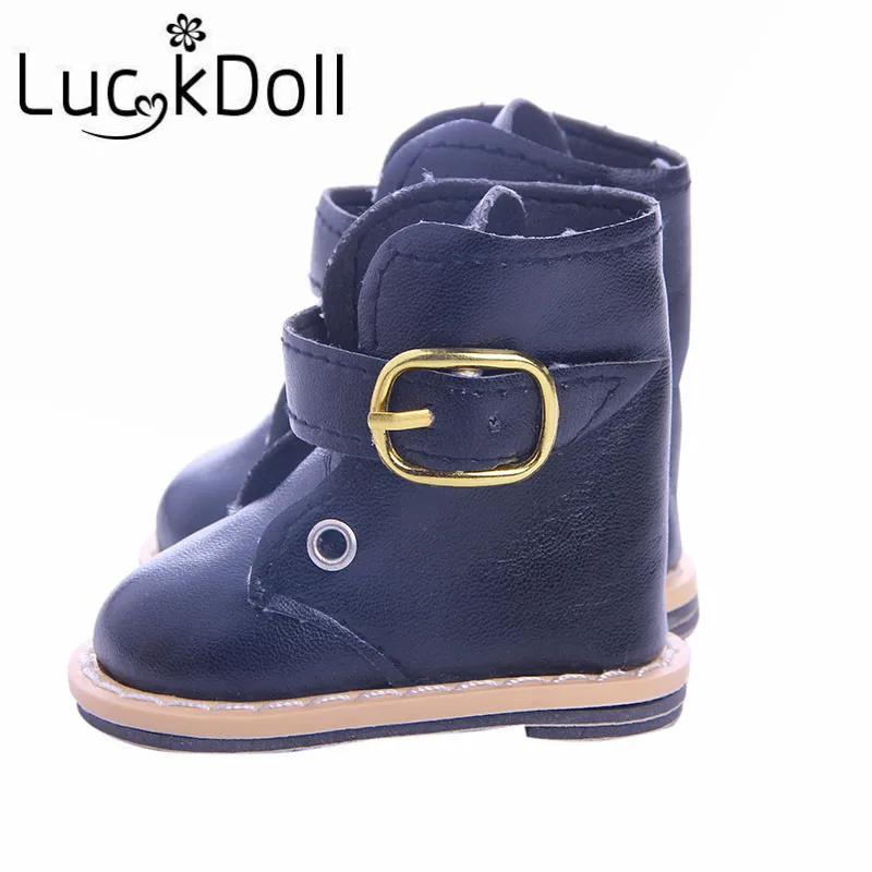 LUCKDOLL 4 цвета высокое качество Длинная кожаная обувь для подходит 18 дюймов Кукла аксессуары игрушки для детей