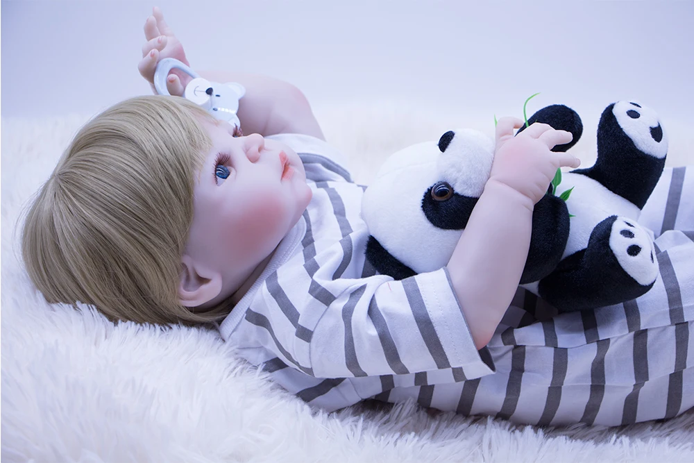 Кукла dollmai 22 дюйма кукла bebe boy Reborn Реалистичная прочная силиконовая модная