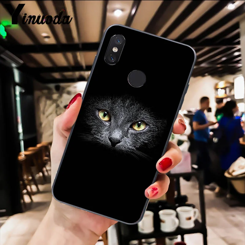 Чехол для телефона Yinuoda с милыми черными кошачьими глазами чехол Xiaomi Redm4X 6A 5A 7A Redmi5
