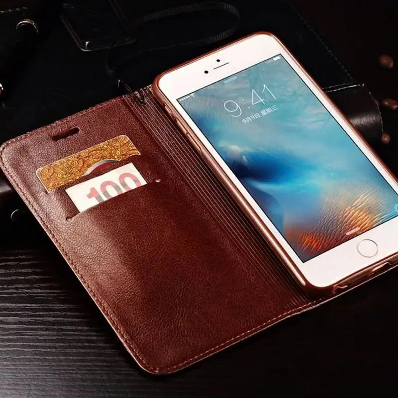 Adorption флип чехол для Apple iPhone 7/7 Plus Роскошный из искусственной кожи с ремешком