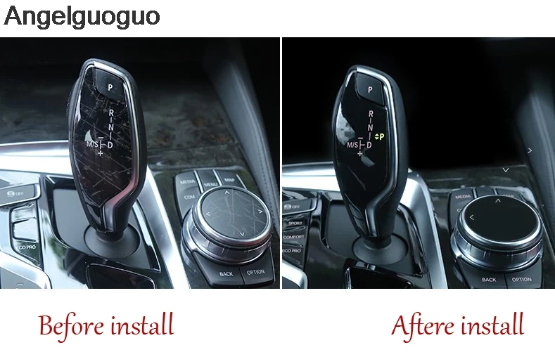 Angelguoguo 2 шт. для BMW 5 серии G30 2018 ручка переключения рулевого механизма автомобиля и