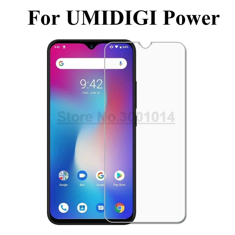 UMIDIGI Power Tempered Glass Screen Protector 9H otective Glass Smartphone Accessories Film for UMID