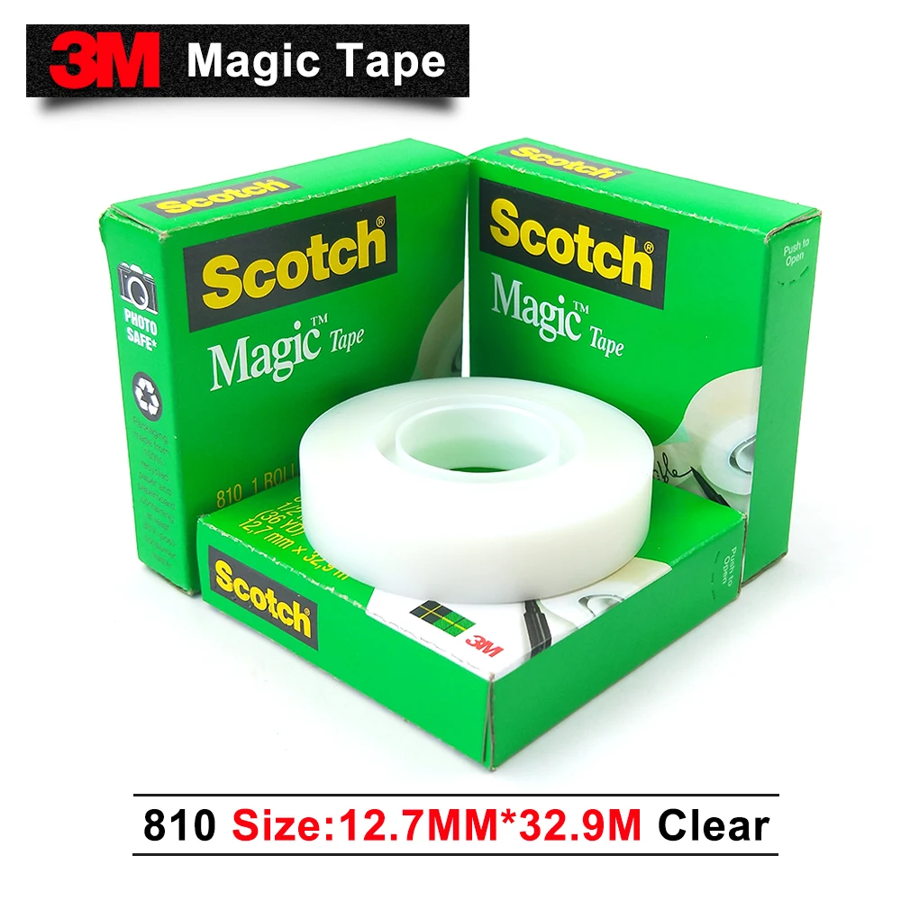 Фото 3M scotch tape can be written tape/magic tape/stationery/12.7mm*32.9m/30pcs/lot №4