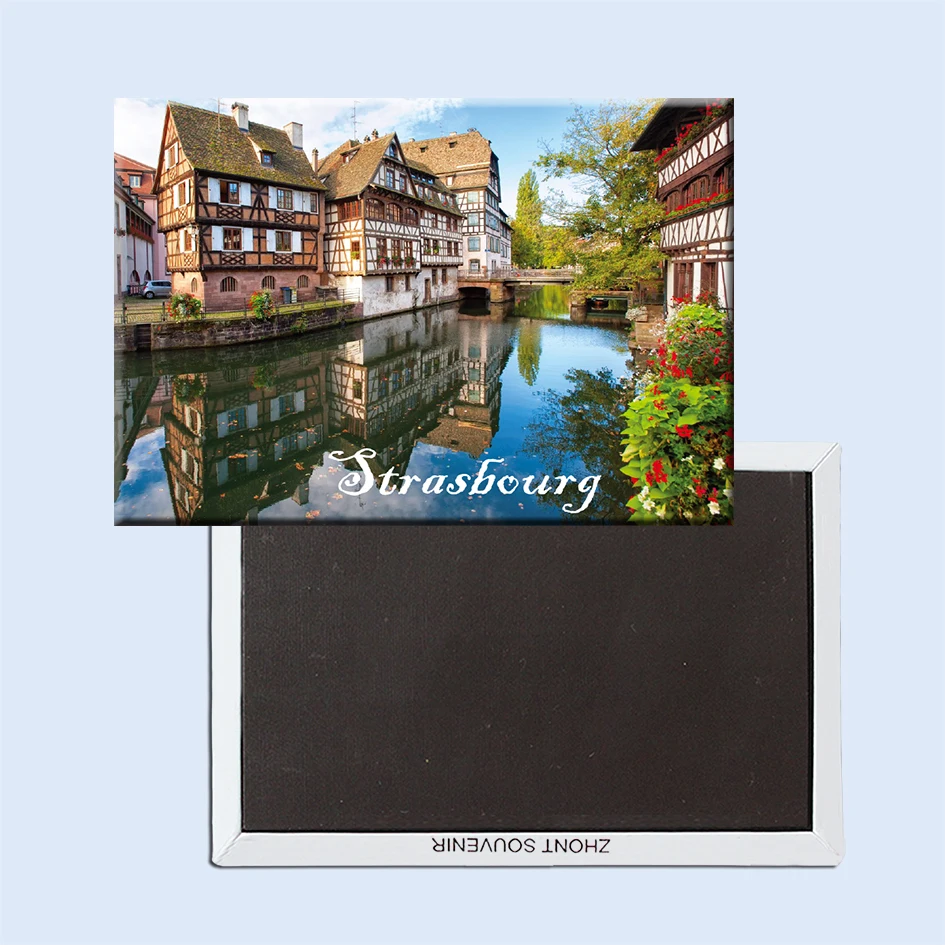 

Strasbourg CityView Travel Photo Magnets 21628 France Souvenir gift