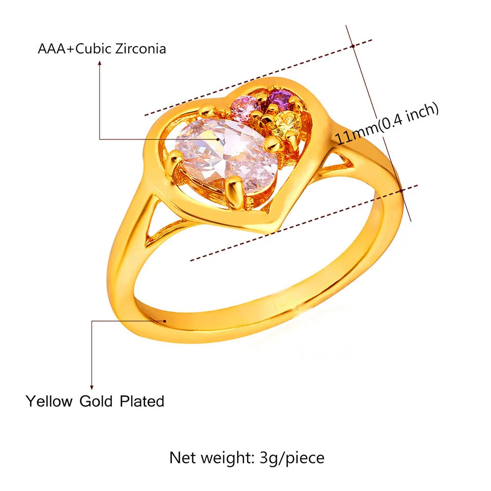 Kpop обручальные кольца для женщин кольцо в форме сердца с коробкой AAA + кубический