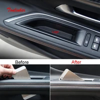 tonlinker interior car front door button cover storage for peugeot 30084008 2016 19 car styling 2 pcs abs plastic cover storage