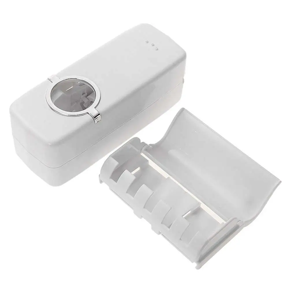 Автоматический Дозатор зубной пасты + 5 держателей для щетки настенный держатель