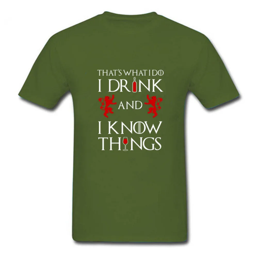 What I Do Drink and know Things Men Beer T-Shirt Cool White Plus Size Short Sleeve fear of god vlone Men's O-Neck T Shirts | Мужская