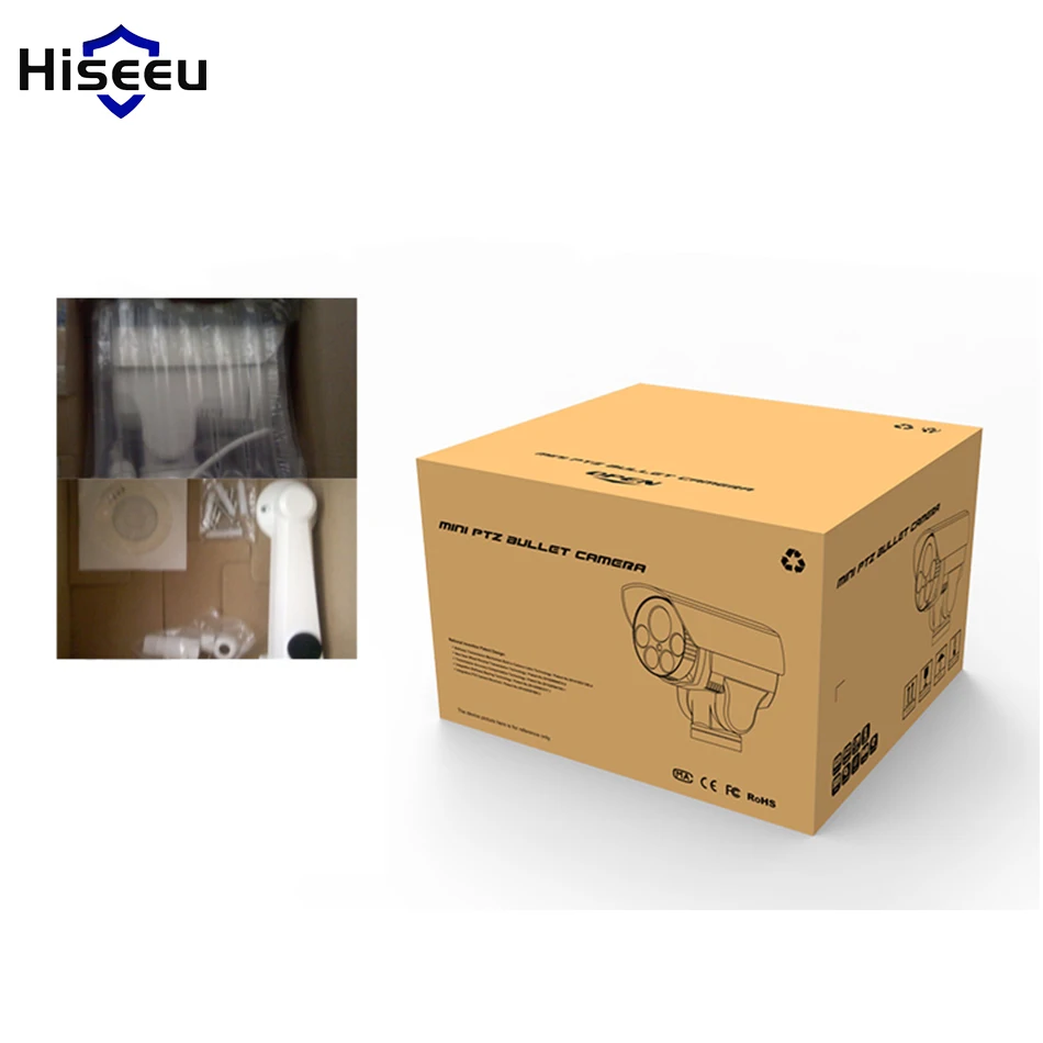Hiseeu wifi Камера уличная bullet HD 720P IP kamara Водонепроницаемая беспроводная камера cctv