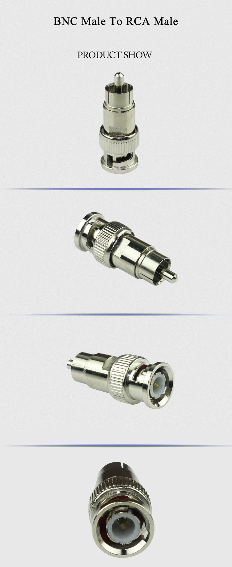 GuSou 3x BNC Мужской Женский на BNC RCA Мужской Женский F/F разъем адаптера разъем удлинитель для видеонаблюдения камеры безопасности видео