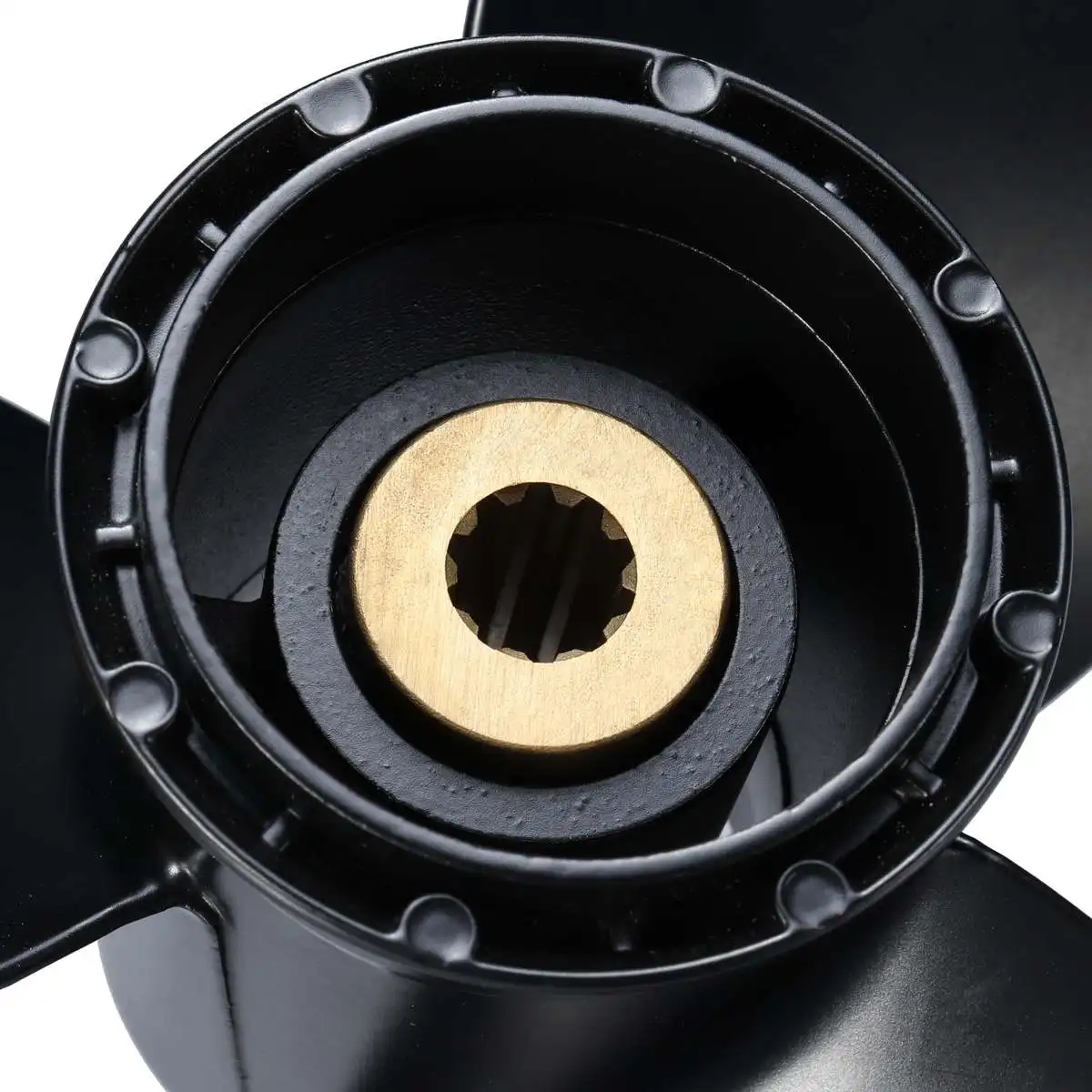 58100-93733-019 9 1/4x10 лодочный подвесной Пропеллер для Suzuki 8-20HP алюминиевый сплав Черный 3 лезвия 10 сплайн зубья R вращение