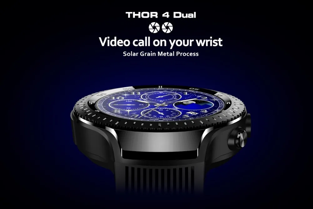 16 Гб Zeblaze THOR 4 двойные Смарт-часы gps 1,4 дюймов Большие Часы Bluetooth 4,0 Android 7,1 МП Двойная камера для модника