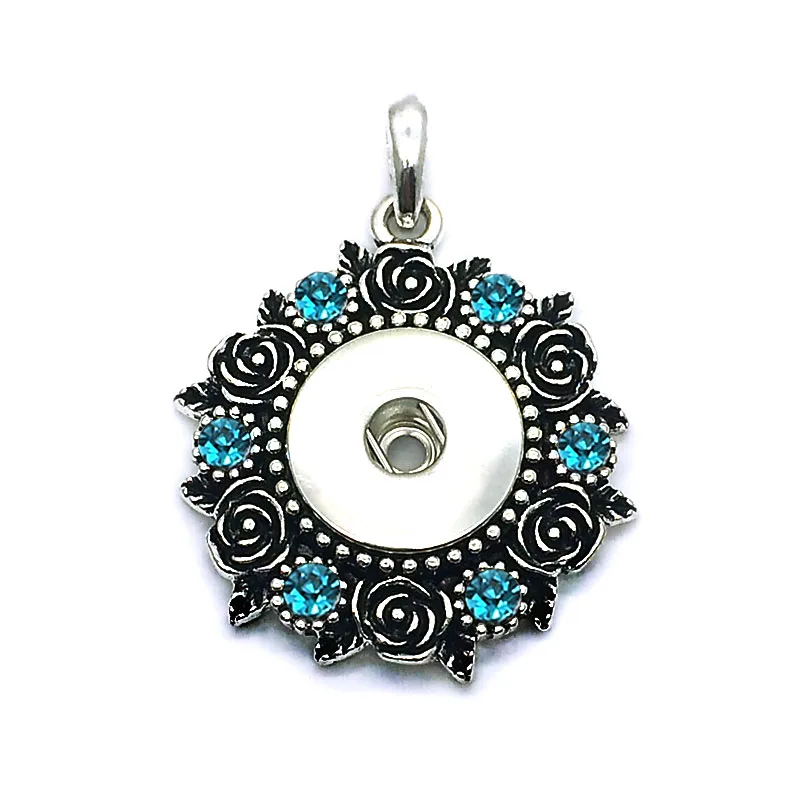 Hot Sale 129 Rhinestone 18mm Snap Button Necklace Pendant Interchangeable Charm jewelry For Women gift | Украшения и аксессуары