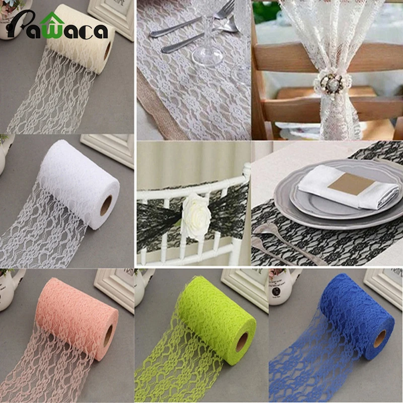 22M/Roll Vintage Lace Netting Fabric Tulle Roll For Tutu Skirt Table Runner Chair Sash DIY Wedding Party Arts Christmas Decor | Дом и сад