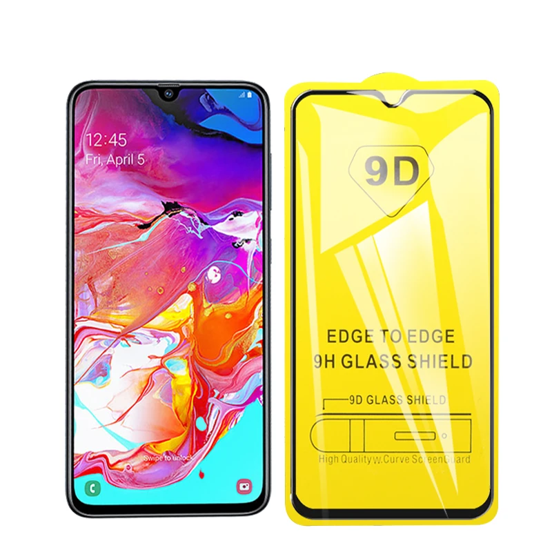 9D полное клеевое покрытие для samsung a40 закаленное стекло a50 a30 a20 a10 защита экрана